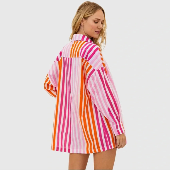 BEACH RIOT Alexa Top in Sunset Stripes S/M - Picture 11 of 12